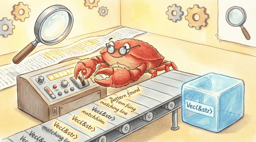 [Illustration: A cartoon control panel with two switches: “Case-Sensitive (ON)” and “Case-Insensitive (OFF)”. A glowing environment variable label “CASE_INSENSITIVE=1” flips the switch. Ferris adjusts a dial with a smile. Style: clean, educational infographic, bright colors.]