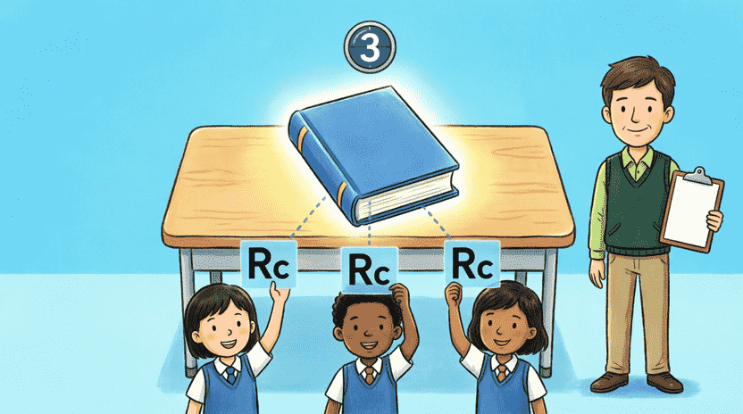 [Illustration: A friendly cartoon crab (Ferris) holding a small glowing gift box labeled “Box<T>”. Inside the box, a larger, heavy golden item sits safely. A conveyor belt moves the box to a large warehouse labeled “Heap”, while a small barcode tag stays on a desk labeled “Stack”. Style: vibrant children’s book illustration, educational metaphor, soft lighting, 16:9.]