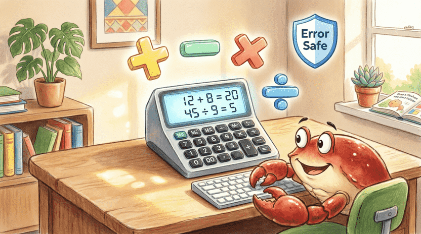 [Illustration: Cartoon dashboard with two glowing indicators. Left: a green “OK” light shining on a wrapped gift labeled “T”. Right: a yellow “Warning” light flashing over a toolbox labeled “E”. Ferris stands between them holding a checklist, looking thoughtful. Style: educational metaphor, clean vector, bright colors, 16:9.]